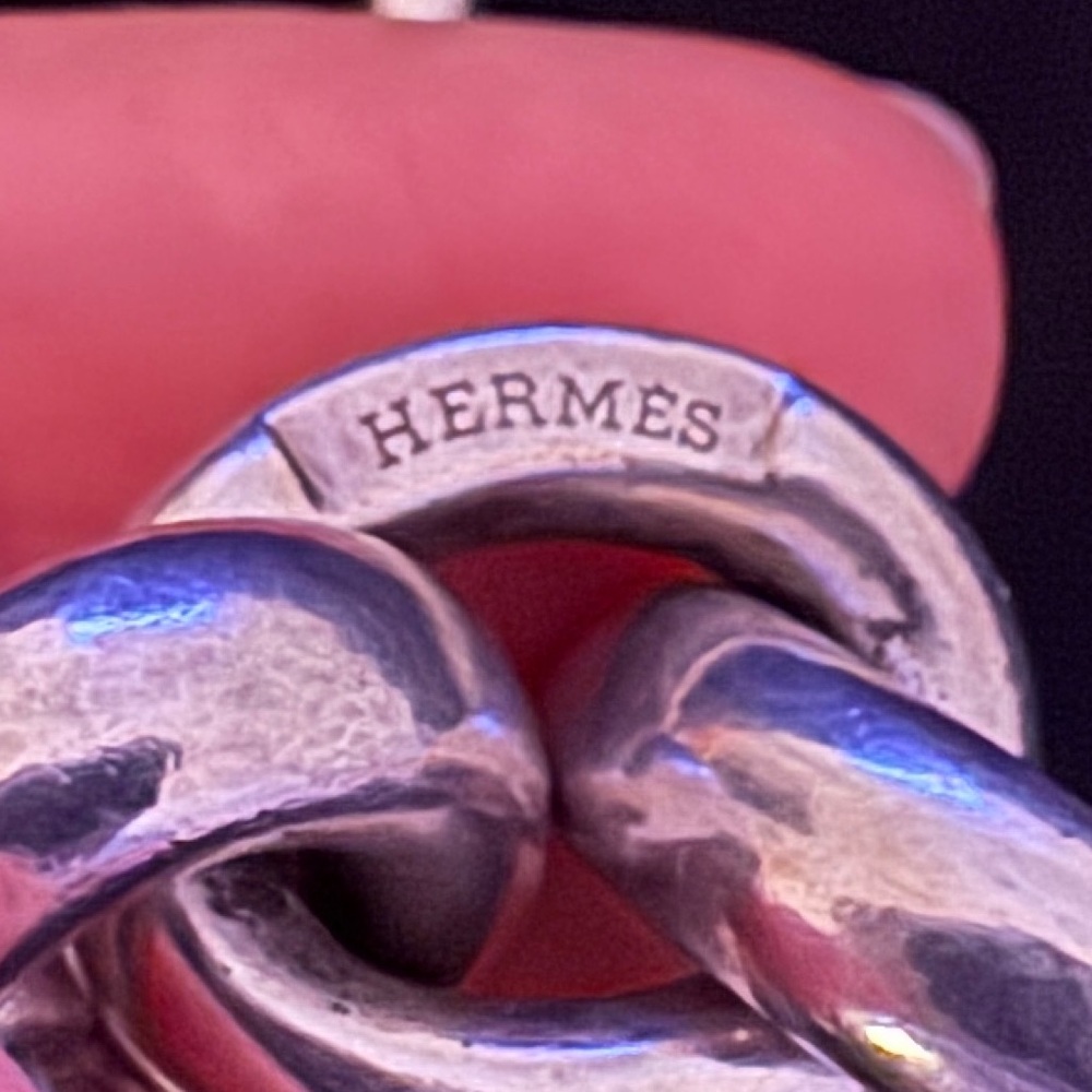 AUTHENTIC VINTAGE Hermes Chaîne d’Ancre Crescendo TGM bracelet Crescend 💎 Rare! - Picture 8 of 13